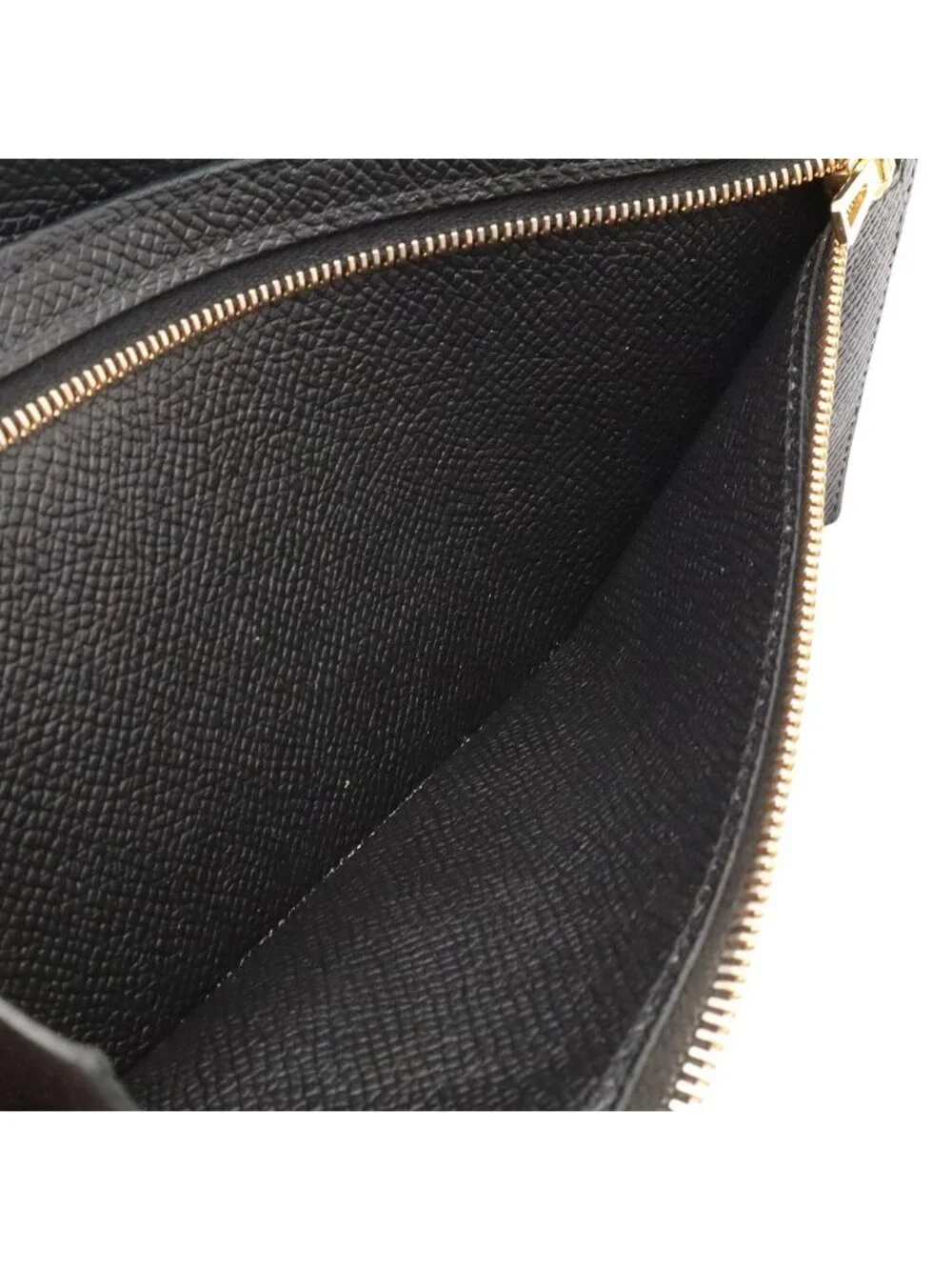 Hermes Bearn Soufflet Wallet Bifold Veau Epsom Black Gold
